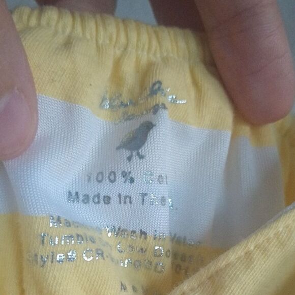 Blu Chic Lounge Butter Yellow Stripped Tank Top Women's Sz Medium Y2K Lace Trim - Picture 8 of 8